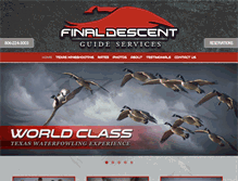 Tablet Screenshot of finaldescentguiding.com